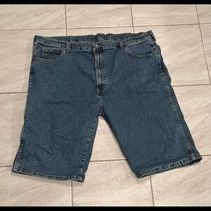 Dickies Blue Jean Shorts Relaxed Fit Bermuda Length/size 42